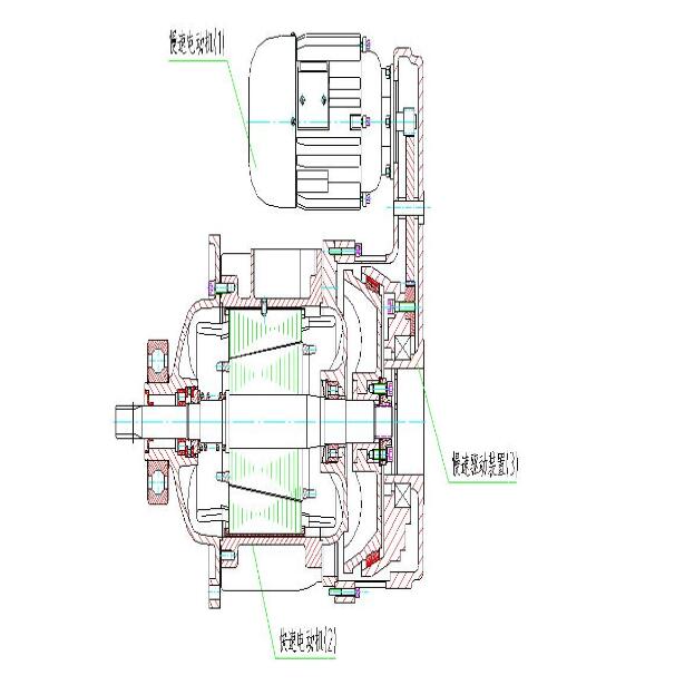 MD1型電動葫蘆主、副電機組合圖